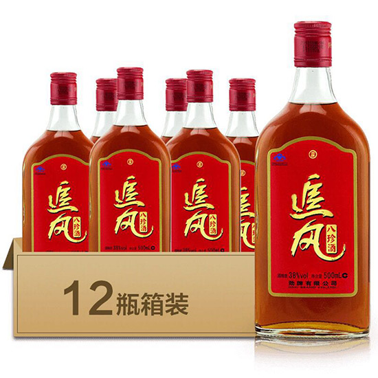 劲牌 中国劲酒 追风八珍酒 38度 500ml*12瓶装