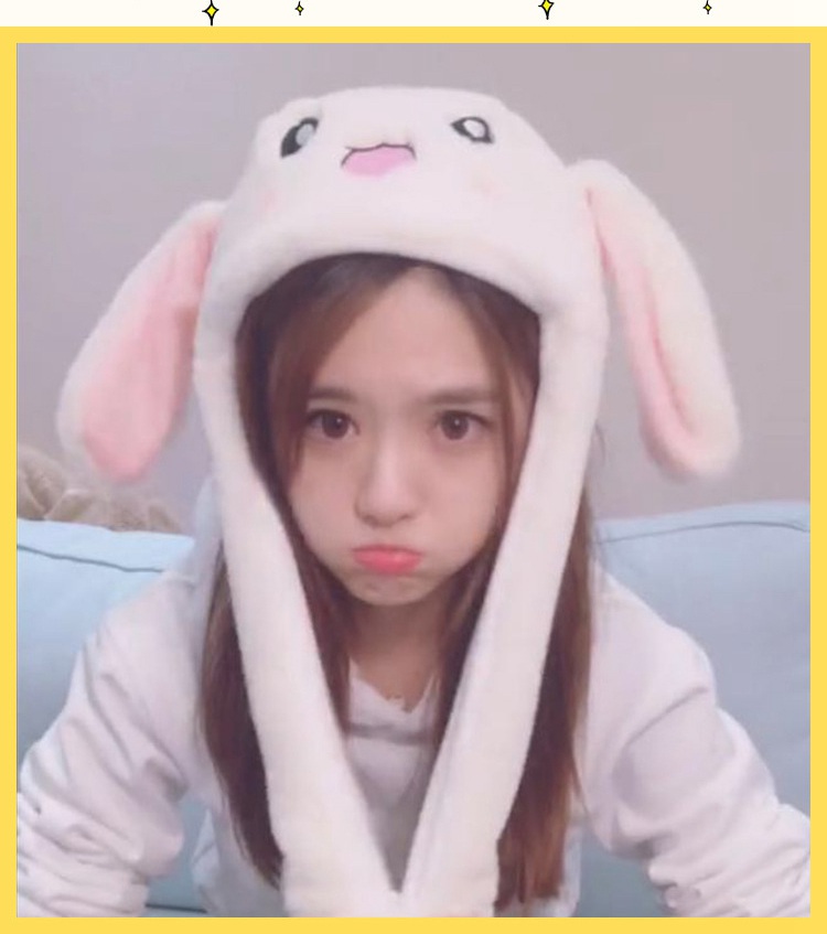 上海故事抖音同款兔子耳朵帽子二次元可爱气囊