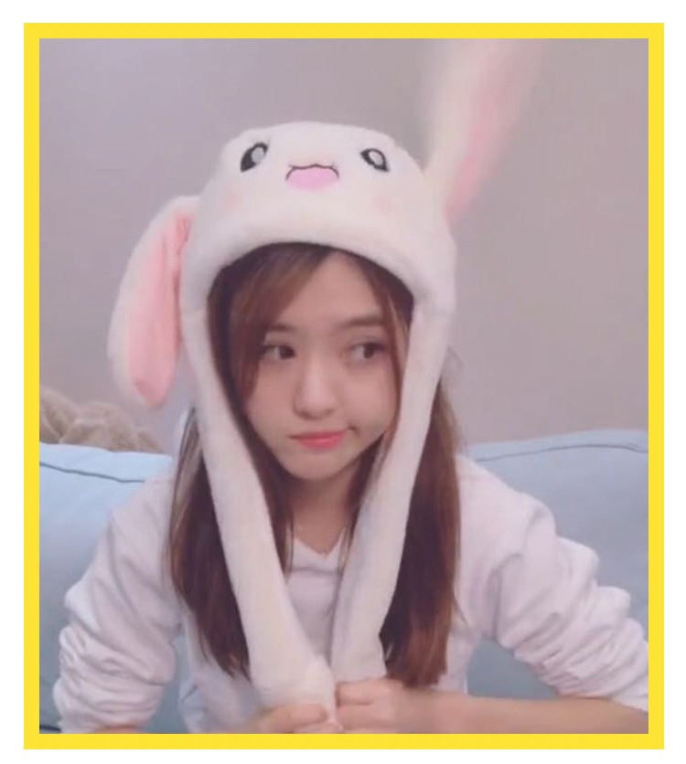 上海故事抖音同款兔子耳朵帽子二次元可爱气囊