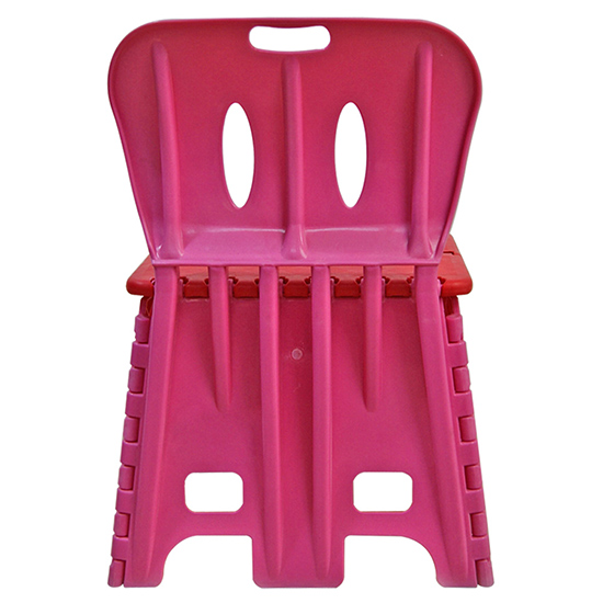 雅客集 儿童塑胶折叠椅 宝宝休闲椅