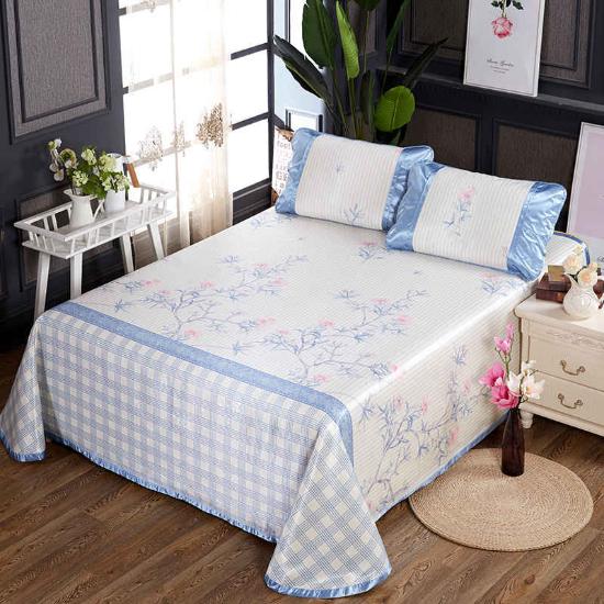 一梦250d冰丝水洗凉席三件套 莱茵春色