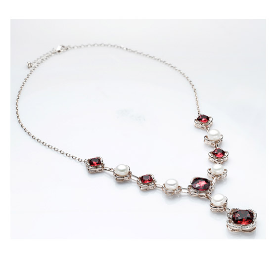 水年华隋珠和璧炫彩珍珠项链