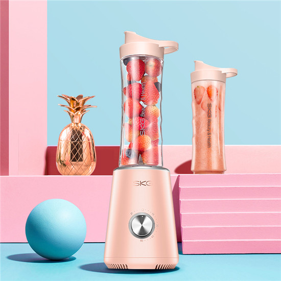 skg 电动榨汁机家用便携式奶昔搅拌辅食迷你榨汁杯多功能果汁机 2512