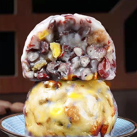 乐香口福五谷杂粮即食粘豆包