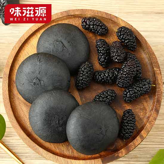 味滋源五黑桑葚紫米粗粮饼