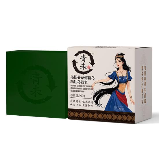 青未乌斯曼草何首乌洗发皂