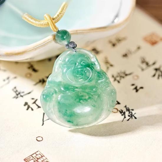 福运相伴飘花佛公吊坠