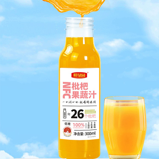 鲜绿园NFC枇杷果蔬汁健康组