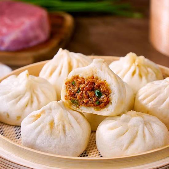 清真特色传统牛肉大葱小笼包